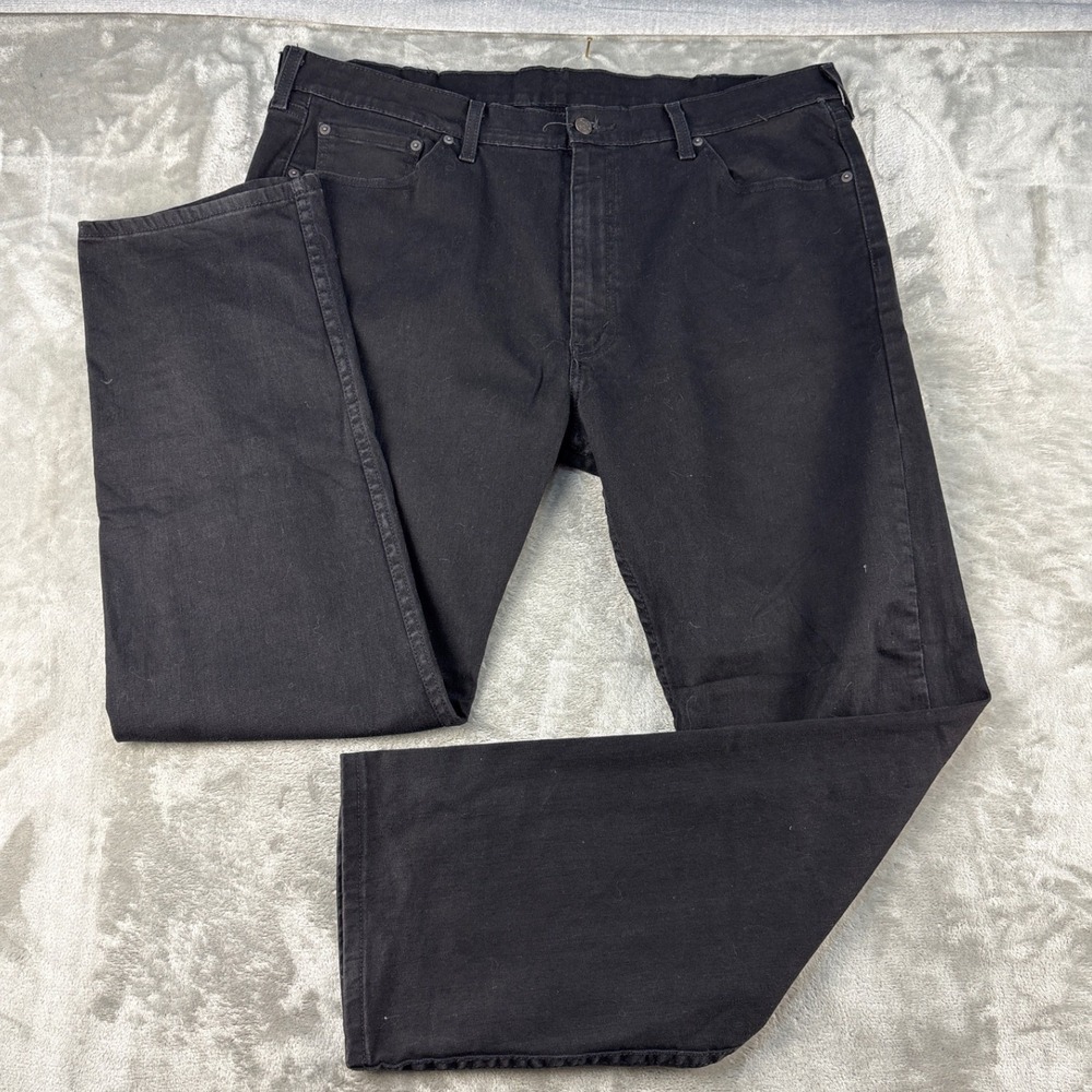 Levi's Jeans Mens 40x32 505 Regular Fit Black Straight Leg Denim EUC